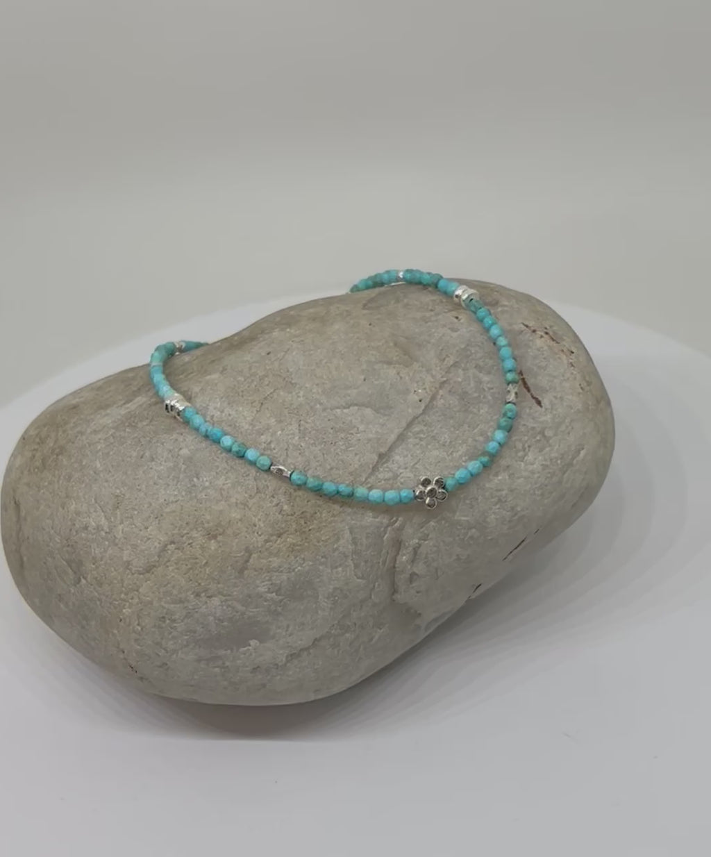 Handmade Turquoise Bracelet, Beaded Bracelet, Turquoise Bracelet, Natural Turquoise Bracelet